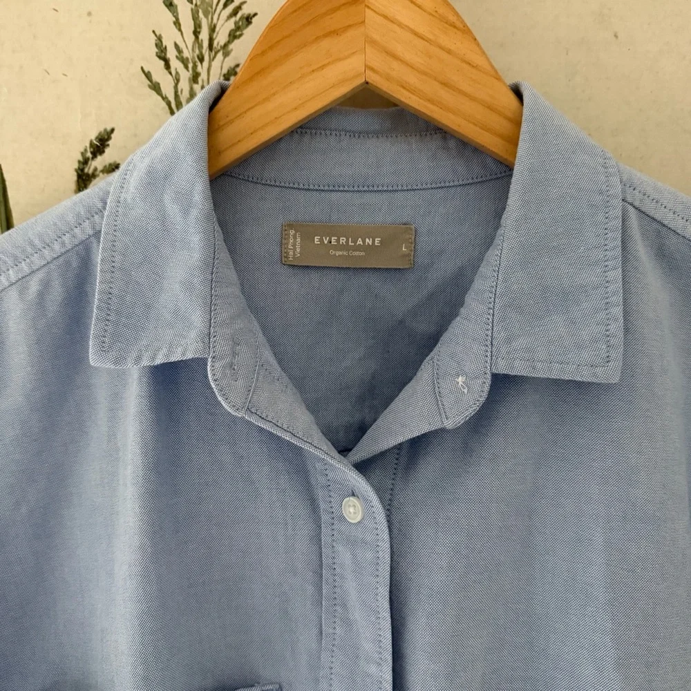 Light Blue Button-Up Shirt - Picture 4 of 6